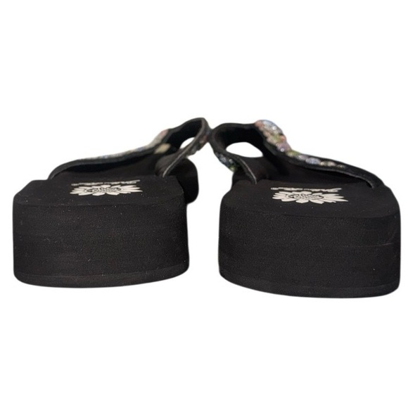 YELLOW BOX SANDSTONE Rhinestone flip flops sandals women’s shoes size 8 - Picture 9 of 12